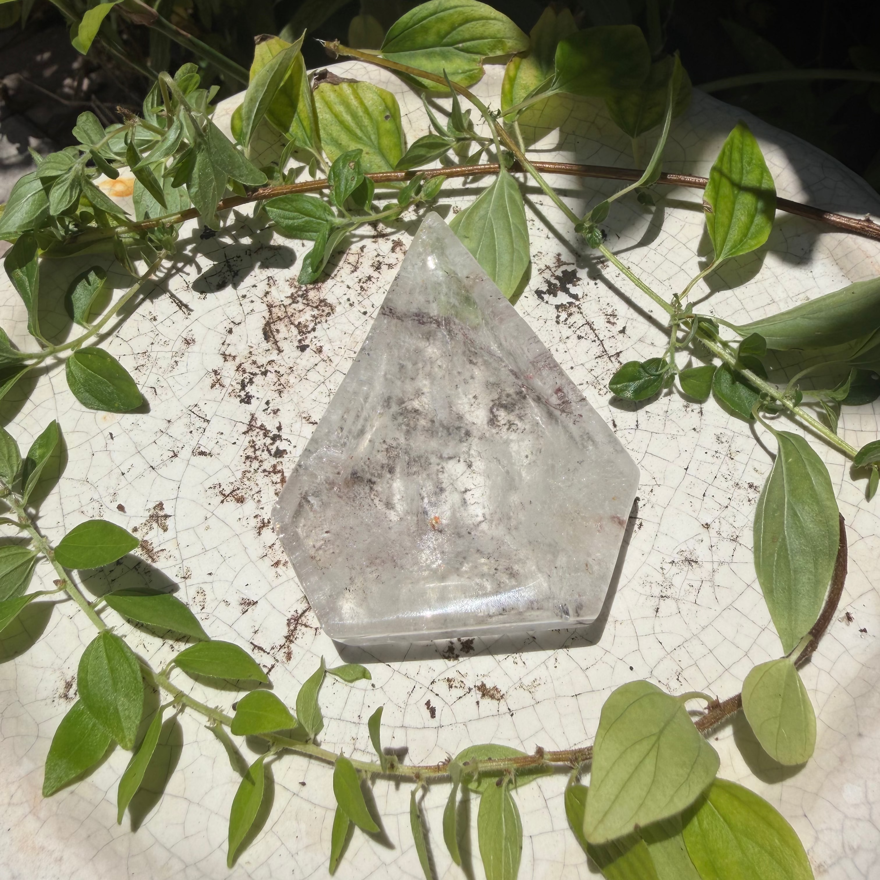 Garden Quartz Portal Shaped Bowl/ Trinket Dish