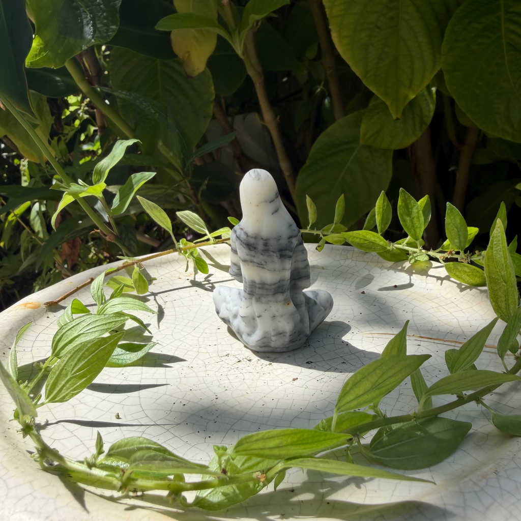 Mother Holding Baby Carving