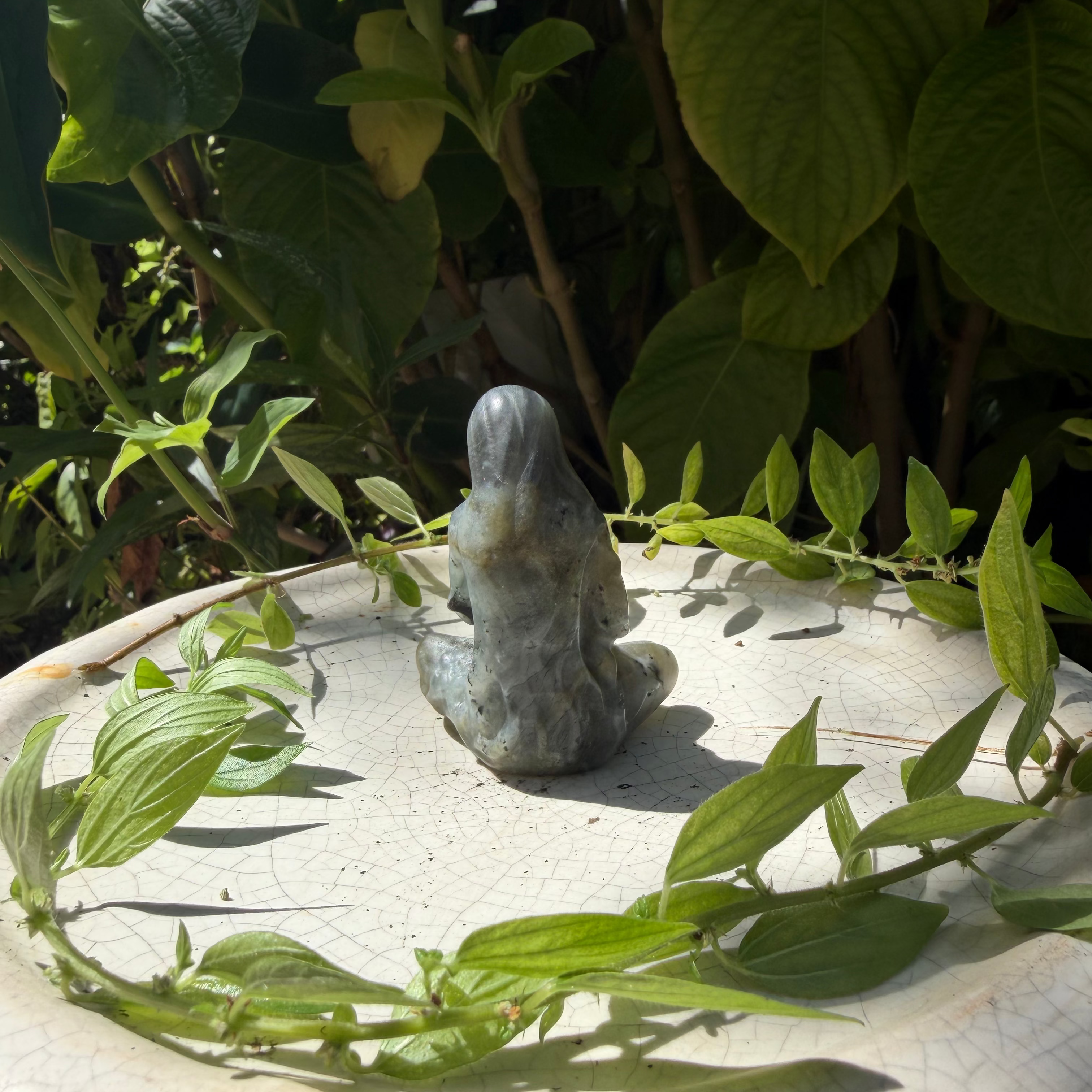 Mother Holding Baby Carving