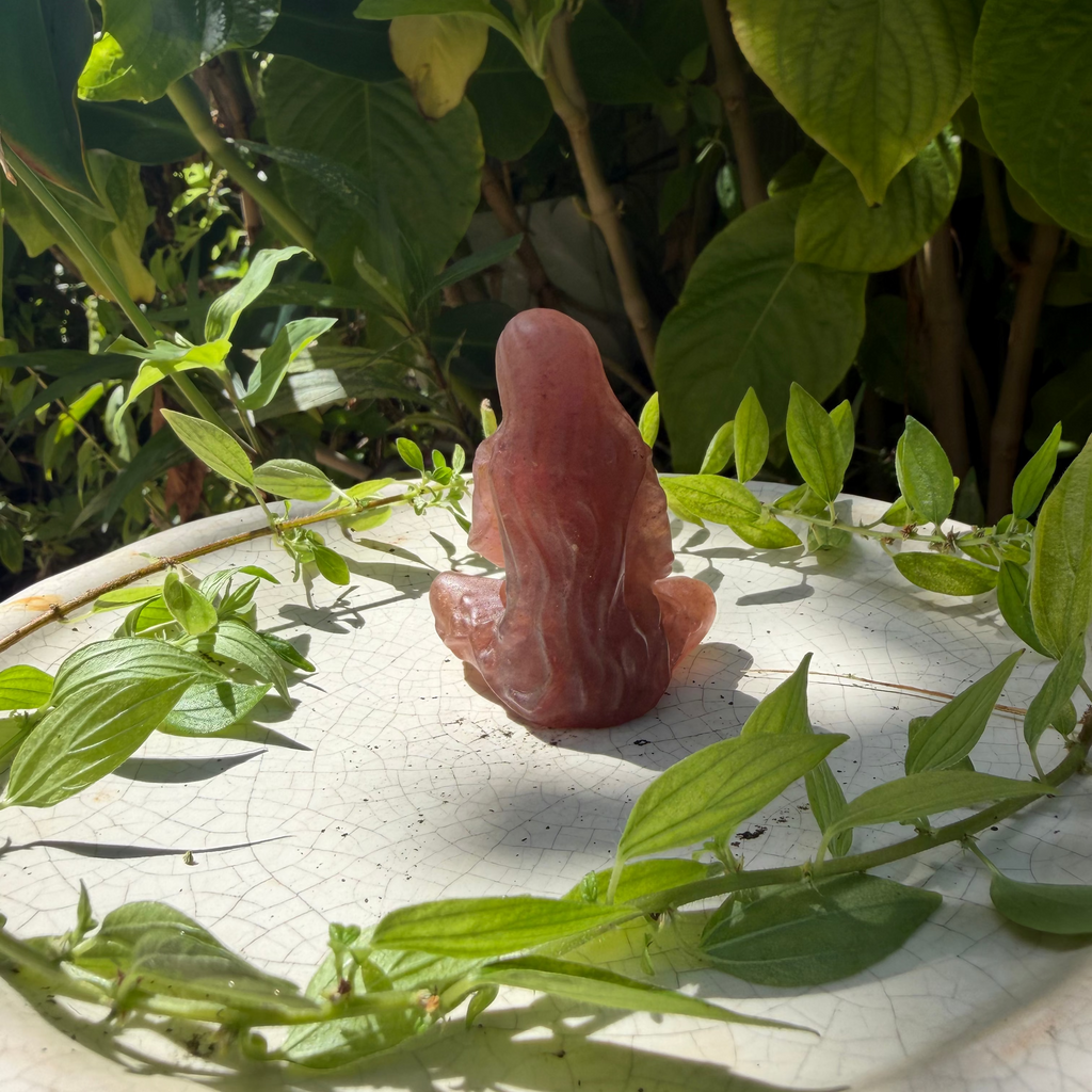 Mother Holding Baby Carving