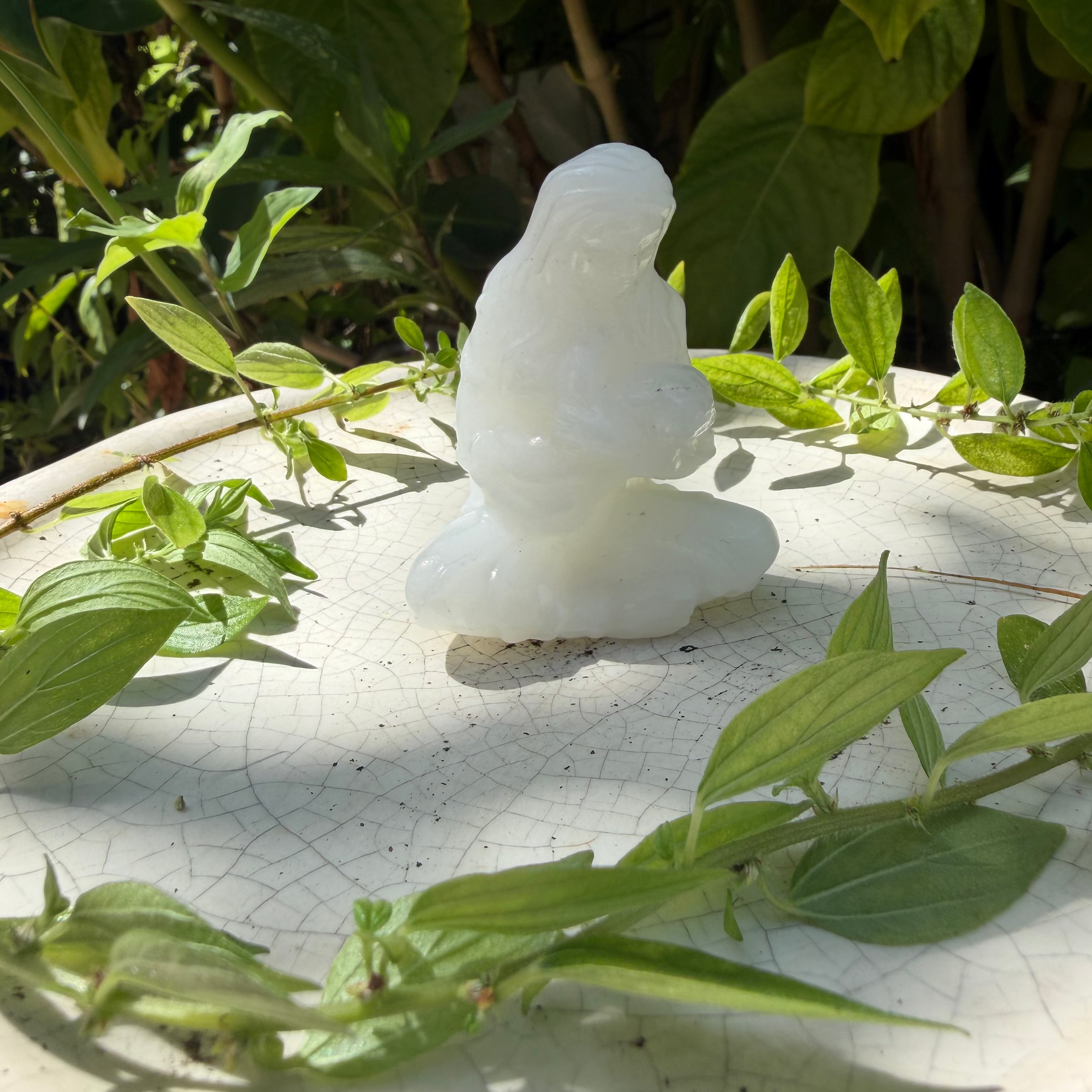 Mother Holding Baby Carving