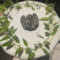 Golden Sheen Obsidian Angel Carving