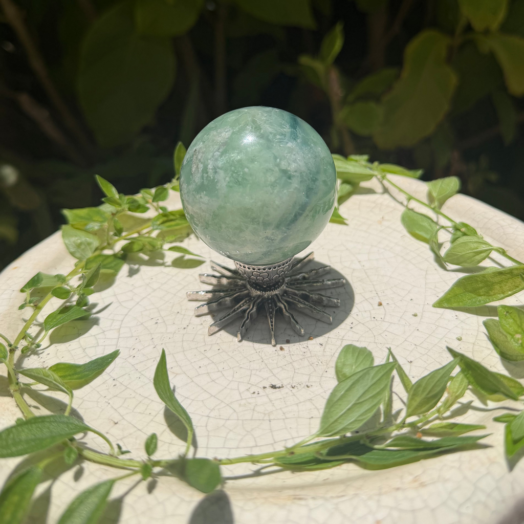 Green Fluorite Spheres