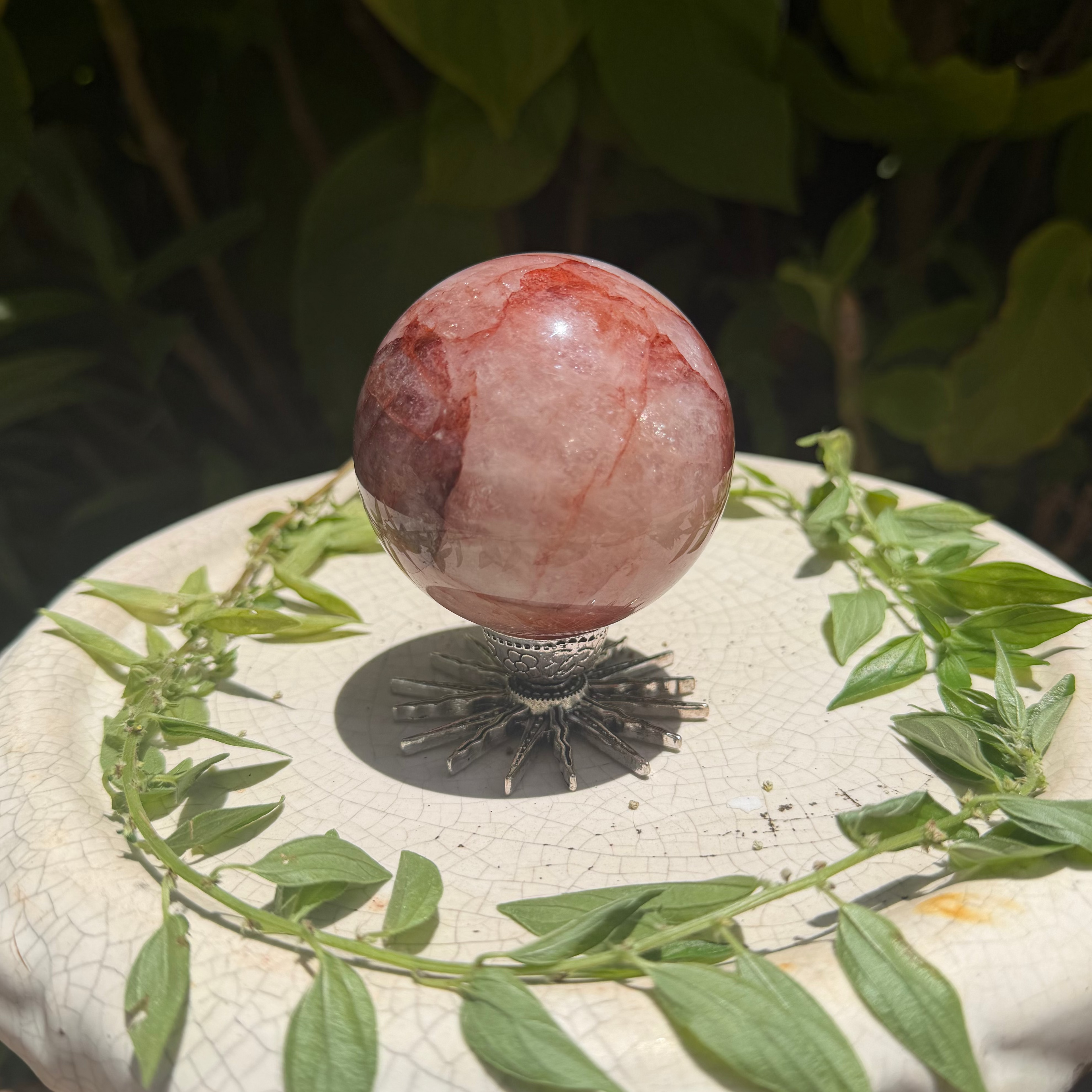 Fire Quartz Spheres