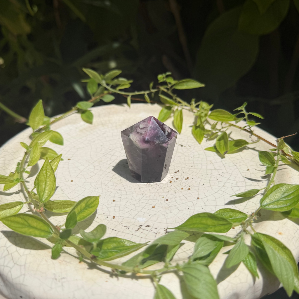 Rainbow Fluorite Points
