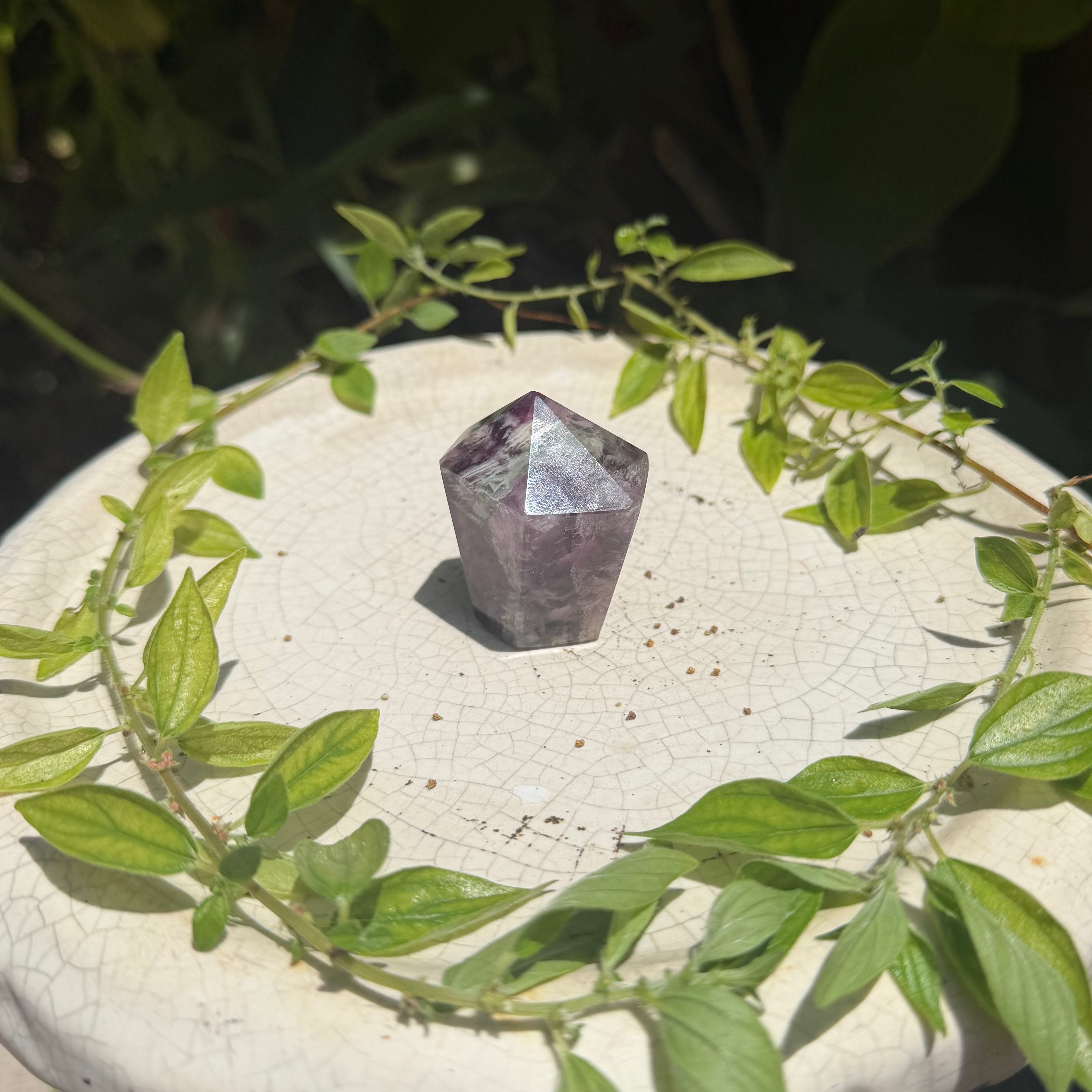 Rainbow Fluorite Points